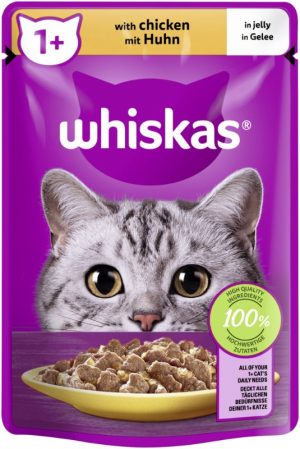 Whiskas 1+ mit Huhn in Gelee 85gP