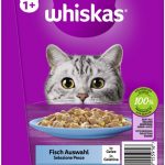 Whiskas 1+ Fisch Auswahl Gelee 24x85gP