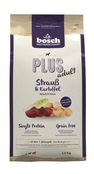 Bosch Dog Plus Strauß+Kartoff. 1kg