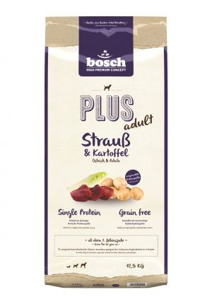 Bosch Dog Plus Strauß+Karto.12,5kg