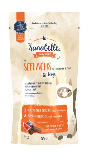 Sanabelle Cat Snack Seelachs+Feige 55g