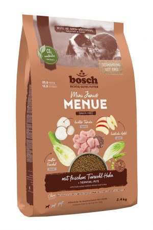 Bosch Dog MENUE Mini Junior mit Tierwohl-Huhn 2,4kg