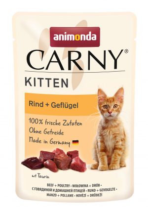 Carny Cat Kitten Rind+Geflügl 85gP