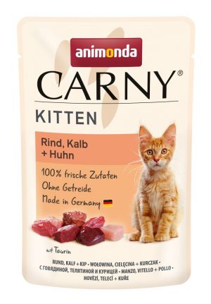 Carny Cat Kitten Rind+Kalb+Hu 85gP