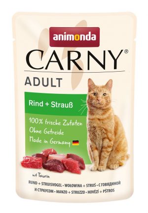 Carny Cat Adult Rind+Strauß 85gP