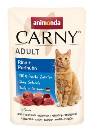 Carny Cat Adult Rind+Perlhuhn 85gP