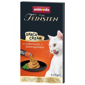 Animonda v.F. Cat Snack-Cream Adult Leberwurst Gartengemüse 6x15g