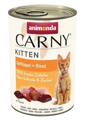 Carny Cat Kitten Geflü+Rind 400gD