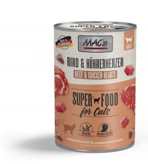 MAC's CAT - Rind & Hühnerherzen 400gD