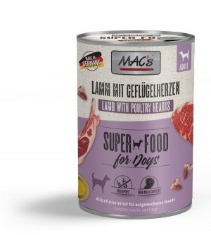 MAC's DOG - Lamm & Geflügelherzen 400gD
