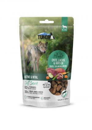 Tundra DOG Snack Active & Vital Ente, Lachs & Wild 100g