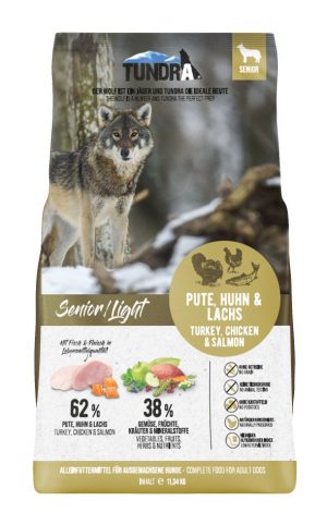 Tundra DOG Senior/Light Pute, Huhn & Lachs 11,34kg