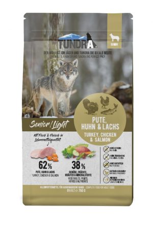 Tundra DOG Senior/Light Pute, Huhn & Lachs 750g