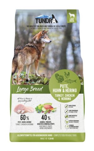 Tundra DOG Large Breed Pute, Huhn und Hering 11,34kg