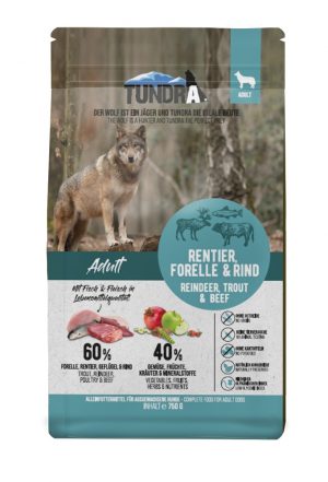 Tundra DOG Rentier, Forelle & Rind 750g