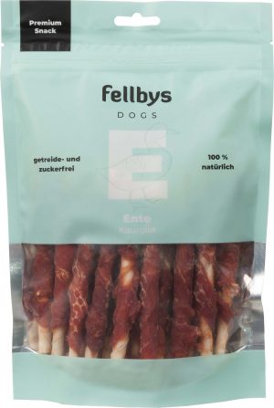 Fellbys Dog Snacks Kaurolle mit Ente 250g