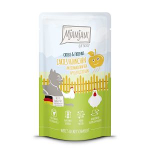 MjAMjAM Cat - Chicks+Friends Huhn+Apfel 125gP