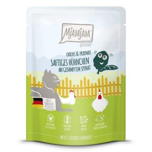 MjAMjAM Cat - Chicks+Friends Huhn+Spinat 300gP