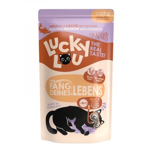 Lucky Lou LS Adult Geflügel+Lachs 125gP