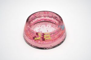 Napf aus Acryl in rosé für Hunde