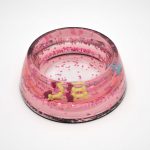 Napf aus Acryl in rosé für Hunde