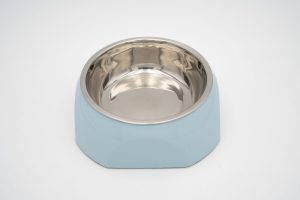 Haustiernapf Edelstahl rutschfest blau