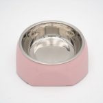 Haustiernapf Edelstahl rutschfest rosa