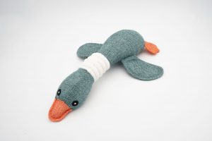 Stoffspielzeug für Hunde Ente blau