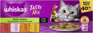 Whiskas Tasty Mix ChefsCho Sauce 40x85gP