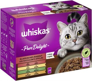 Whiskas Pure Del. Kla. Rag Gelee 12x85gP