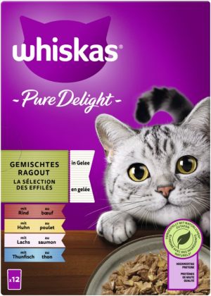 Whiskas Pure Del. Gem. Rag Gelee 12x85gP