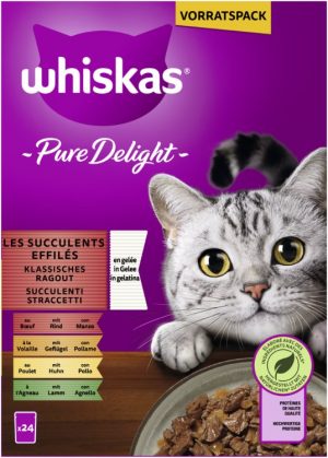 Whiskas Pure Del. Kla. Rag in Gelee 24x85gP