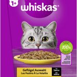 Whiskas 1+ Geflügel Auswahl Sauce 12x85gP