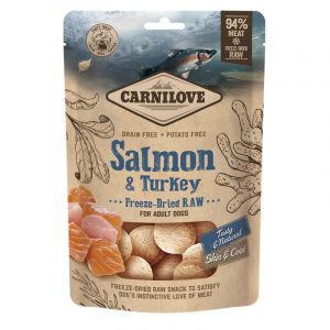 Carnilove Dog - Freeze-Dried Raw Snacks - Salmon & Turkey 60g